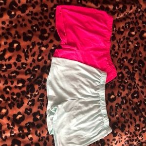2 pairs of pajama shorts